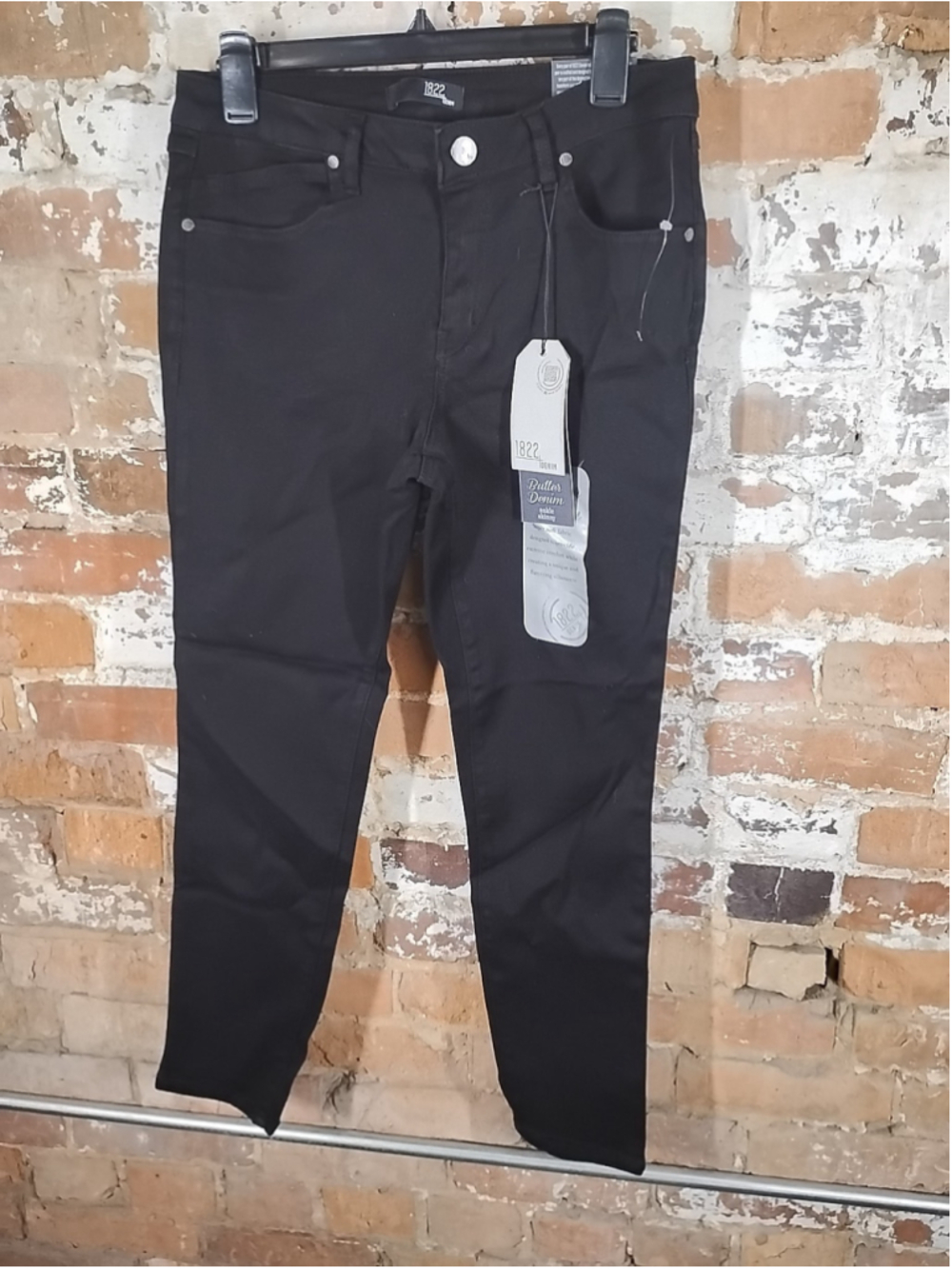 NWT 1822 Denim Women’s Jeans Black Butter Denim Ankle Skinny 12
